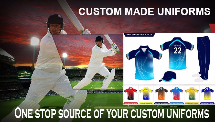 Order Custom cricket uniforms maker manufacturer 