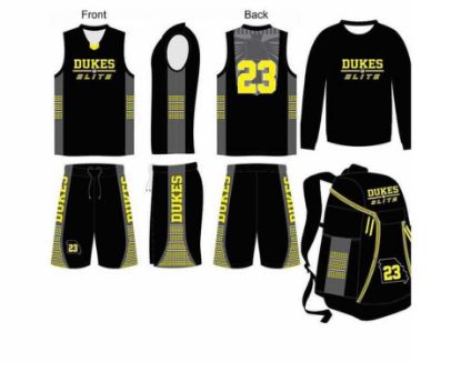 Basketball uniform package