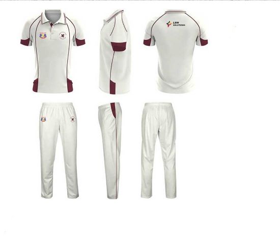 White cricket kit design
