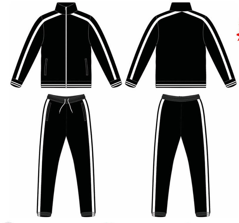 Black Tracksuit manufacturers, suppliers in Sialkot Pakistan