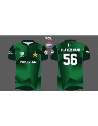 Customized Pakistan Matrix T20 World Cup Cricket Jersey 2024
