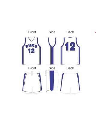 Blank basketball jerseys