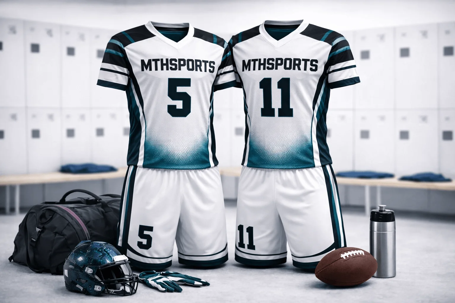 Custom 7v7 Football Uniforms - Lightweight Sublimated Jerseys